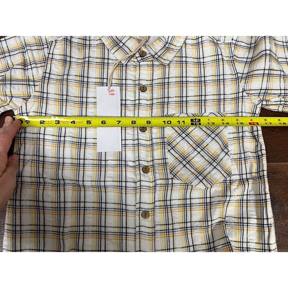 Well Dressed Wolf Boys Size 12 Yellow Plaid Button Down Shirt, NWT! - Picture 5 of 6